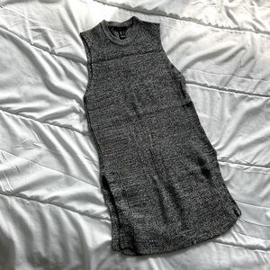 Knit salt & pepper sleeveless tunic
